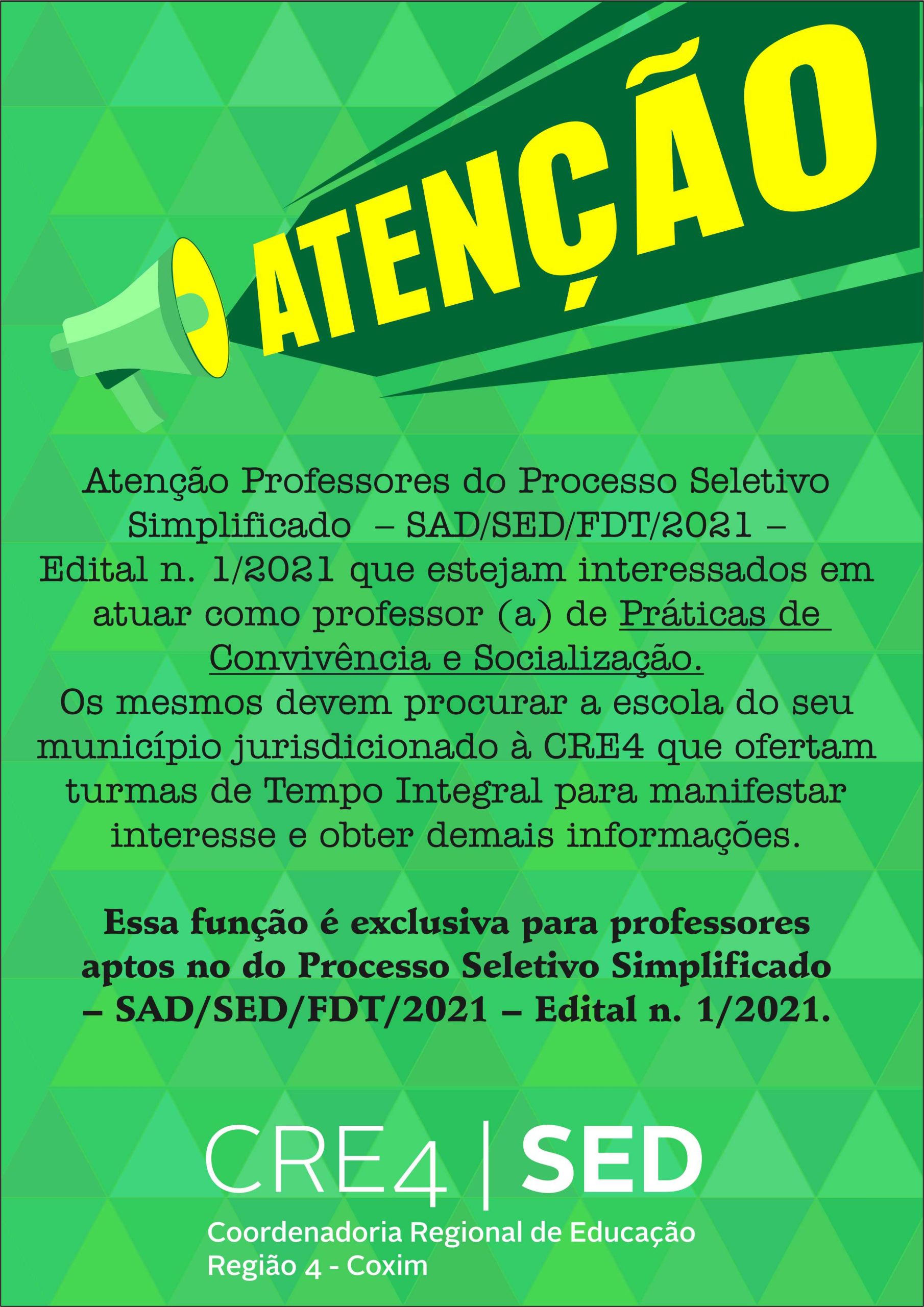 Governo do Estado de Pernambuco - SAD informa e-mail temporário para os  processos seletivos